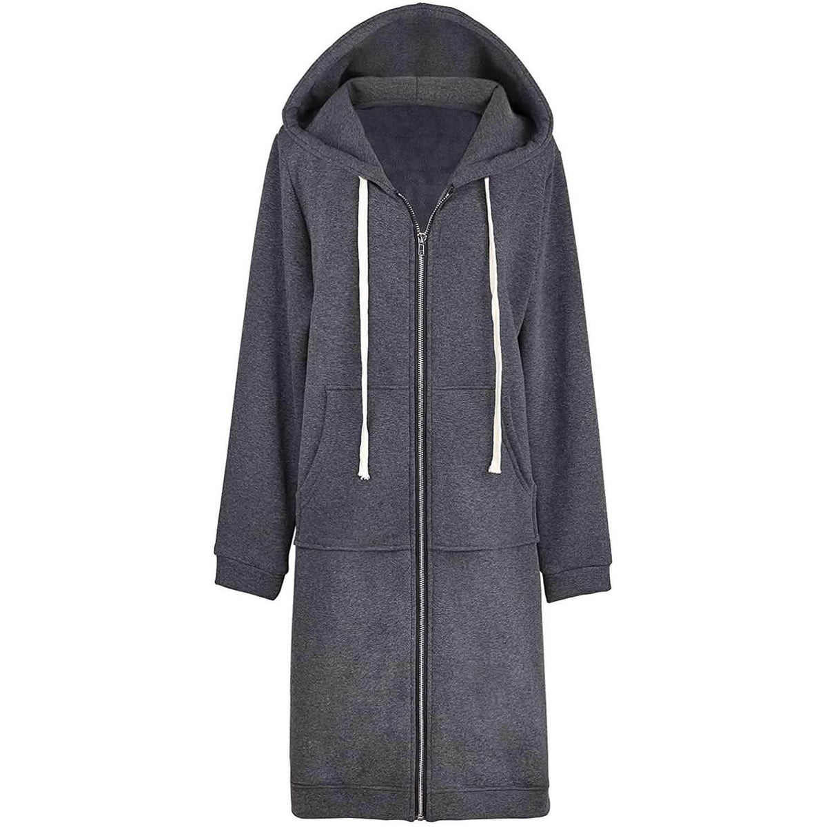 Women's Long Zip-Up Hoodie