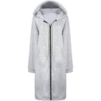 Women's Long Zip-Up Hoodie
