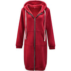 Women's Long Zip-Up Hoodie