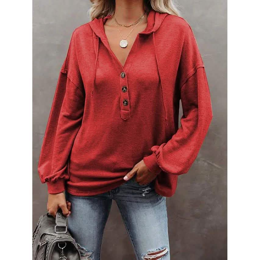 Women's Hoodie Sweatshirt Solid Color