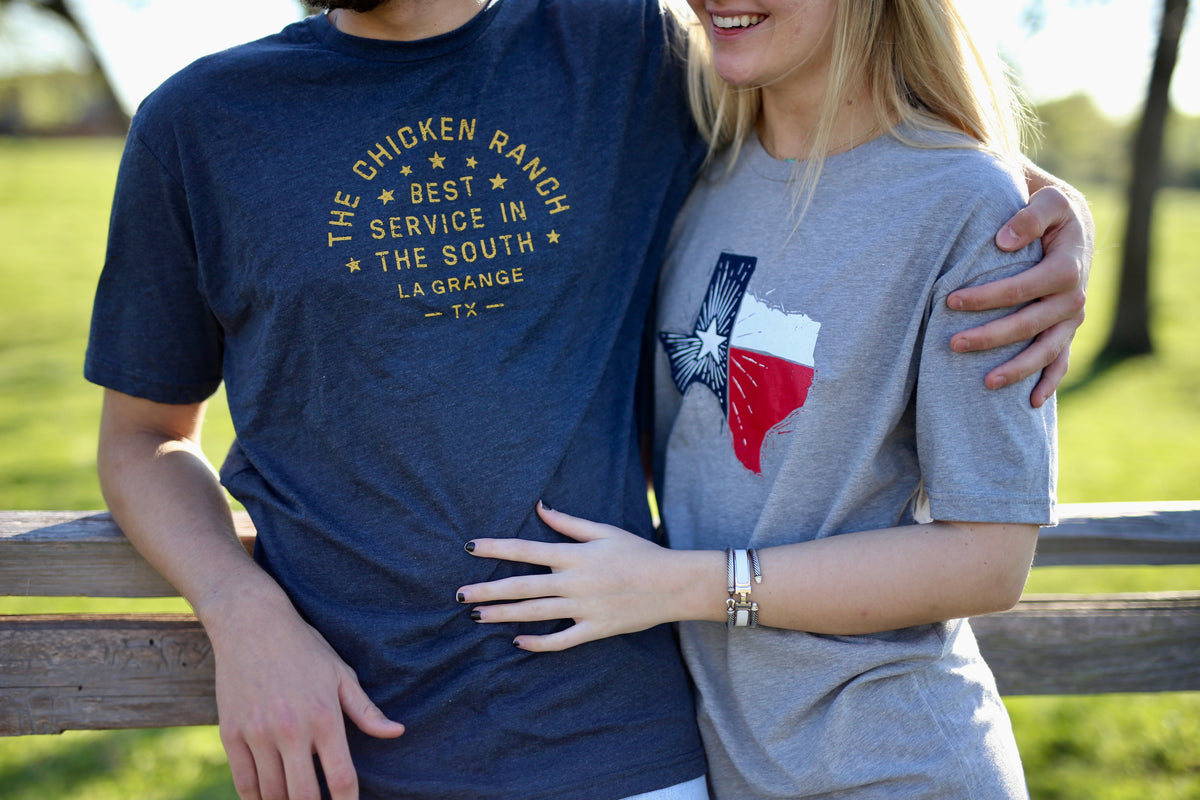 Chicken Ranch Navy Graphic T-Shirt